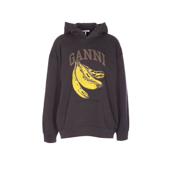 GANNI Sweaters - Ganni Women Vintage Wash Hoodie